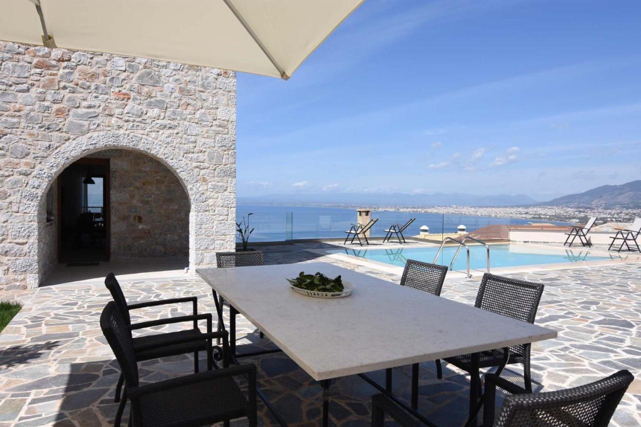 Dafni - Infinite Sea Vistas With Private Pool Villa Kalamata